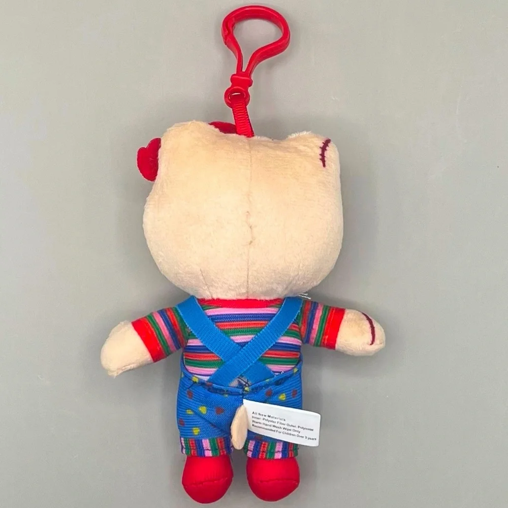HELLO KITTY x CHUCKY Child’s Play Plush 6” Key Chain Bag Charm 🎃 NEW